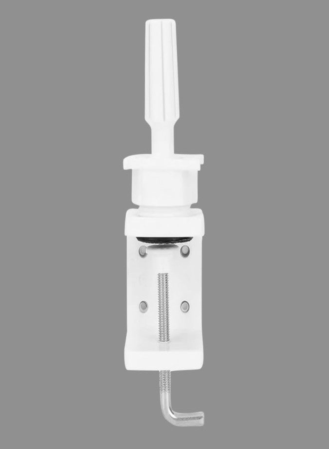 BLUSHIA Wig Mannequin Head Stand Holder, 1 Pack Cosmetology Manikin Stand Mannequin Head Holder Clamp White Wig Stand Holder - Image 1
