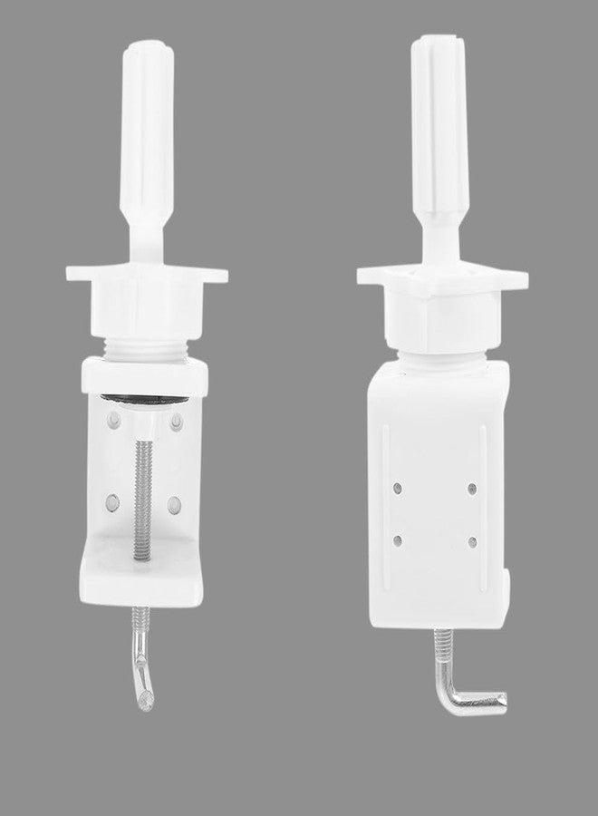 BLUSHIA Wig Mannequin Head Stand Holder, 1 Pack Cosmetology Manikin Stand Mannequin Head Holder Clamp White Wig Stand Holder - Image 2