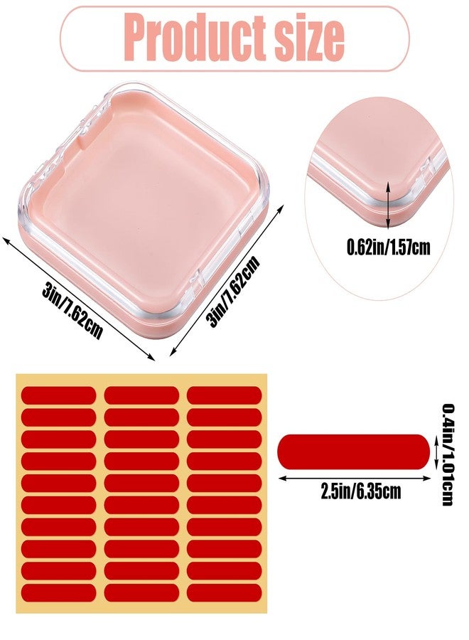 Xaajooio 60 Pcs Press On Nail Packaging Boxes with 180 Adhesive Tapes, 3 X 3 Inch Plastic Display and Storage Case for Nail Art Business Salon Supplies, 4 Colors - Image 2