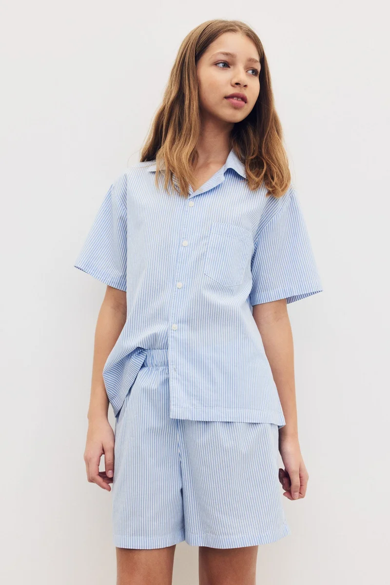 اتش اند ام Cotton poplin pyjamas