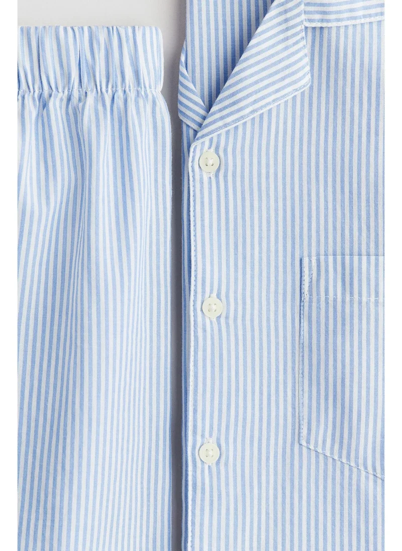 H&M Cotton poplin pyjamas