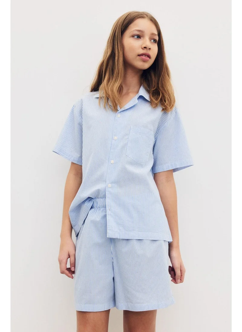 H&M Cotton poplin pyjamas