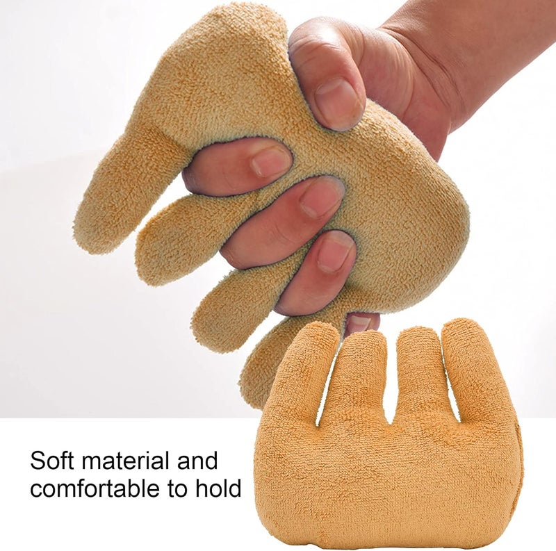 woobles Hand Contracture Cushion Palm Grips Finger Rehabilitation Training Device Finger Separator, Comfortable Protection & Finger Separation(Yellow) - Image 3