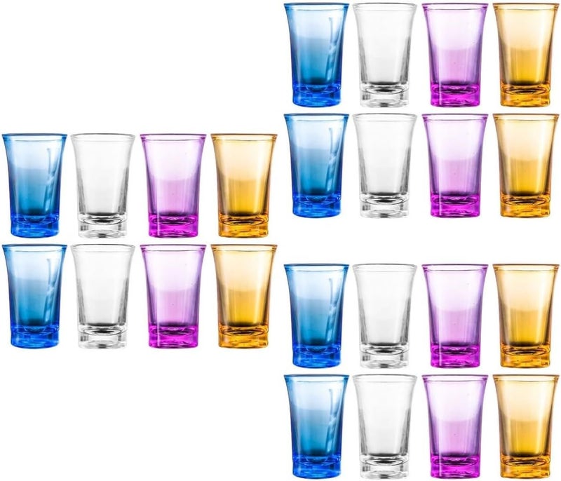 24 Acrylic Wine Holders Decorative Cocktail Cups for Parties Weddings - Image 1
