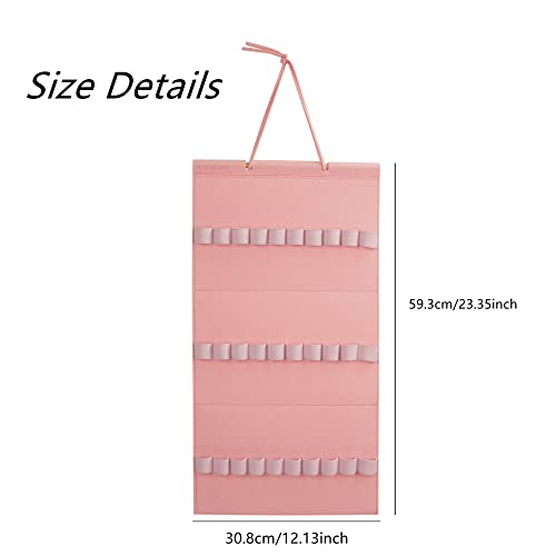 JOYMOMO Hanging Headband Holder for Girls, Felt Headband Organizer Storage Holder - Pink - Image 4