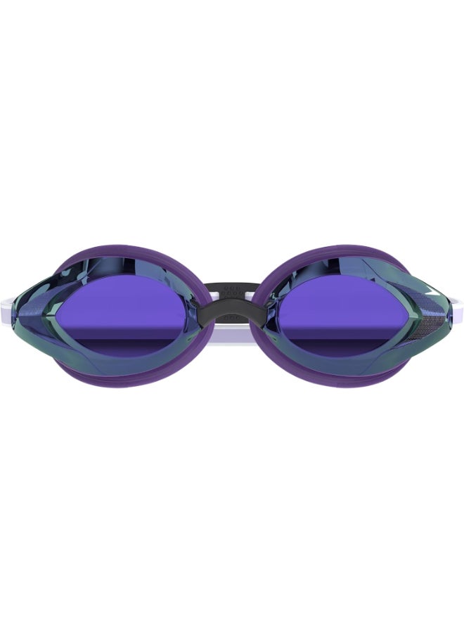 Speedo Women's Vanquisher 3.0 Mirrored Swimming Goggles - Purple Haze/Iris/Silver Mirror - Image 2