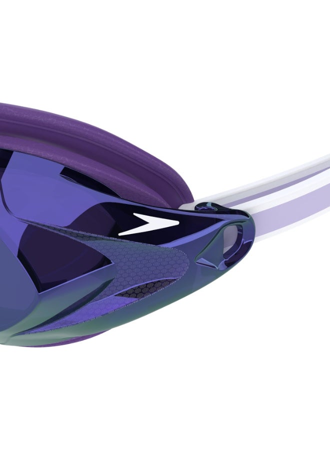 Speedo Women's Vanquisher 3.0 Mirrored Swimming Goggles - Purple Haze/Iris/Silver Mirror - Image 5