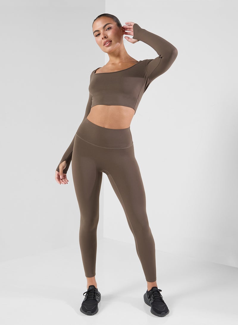FRWD Hooded Soft Seamless Top & Leggings Set  - Image 1