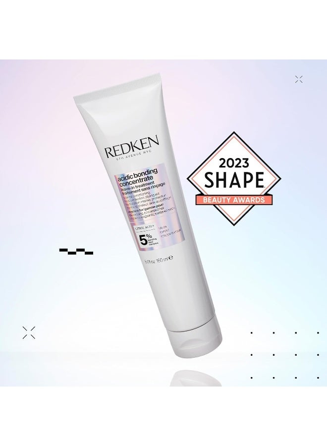REDKEN Bonding Leave In Conditioner For Damaged Hair | Hair Repair | Strengthens Weak And Brittle Hair | Acidic Bonding Concentrate | For All Hair Types | 1 Fl Oz - Image 4
