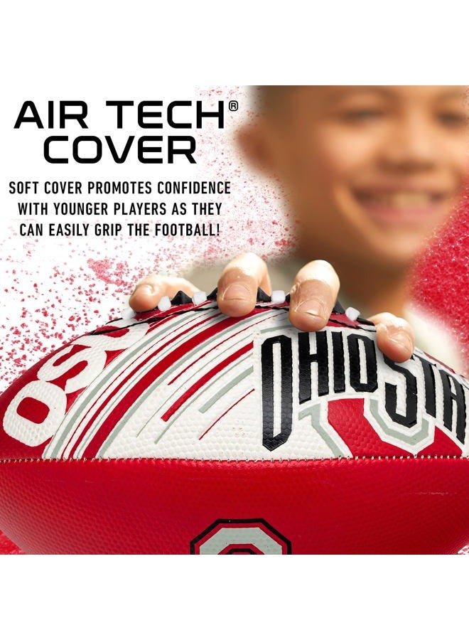 Franklin Sports Ohio State Football - Youth Mini Football - 8.5" Football- SPACELACE Easy Grip Texture- Perfect for Kids ! - Image 3
