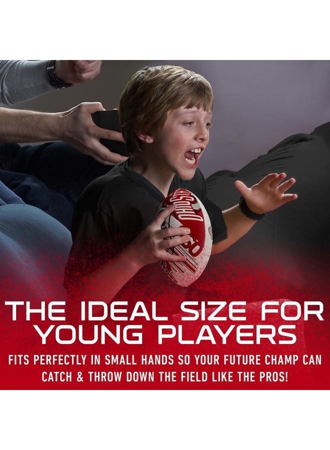 Franklin Sports Ohio State Football - Youth Mini Football - 8.5" Football- SPACELACE Easy Grip Texture- Perfect for Kids ! - Image 5