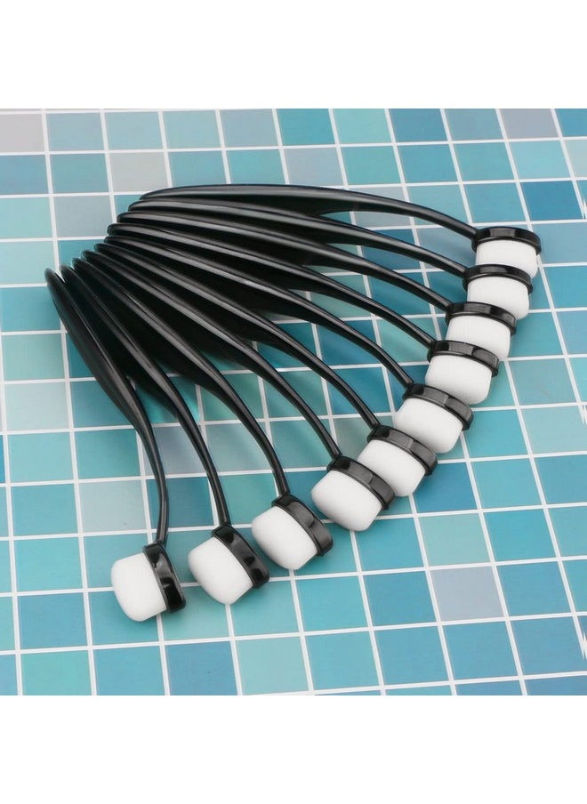 UNIMEIX - 10 Pack Blending Brushes For Card Making Art Blending Tools Blender Brush Ink Blending Brushes For Crafts Black - Image 1