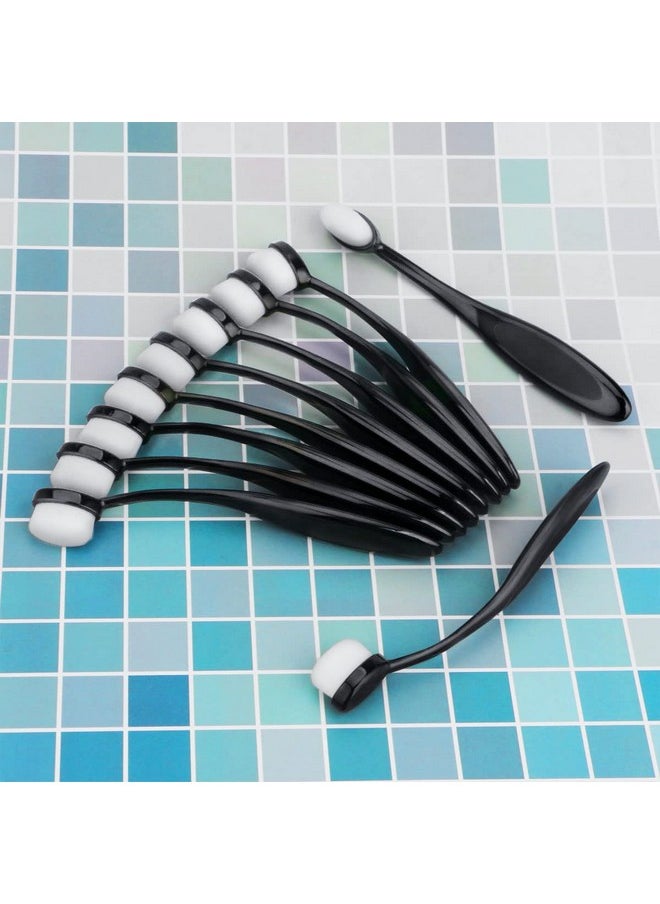 UNIMEIX - 10 Pack Blending Brushes For Card Making Art Blending Tools Blender Brush Ink Blending Brushes For Crafts Black - Image 1