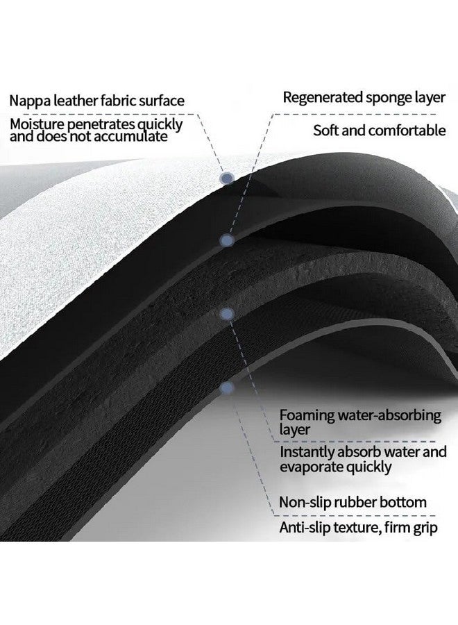 Home-Cloud حصائر مطبخ مطاطية HomeCloud للأرضية مجموعة من 2 قطعة | غير قابلة للانزلاق، سجادات ناعمة ماصة للمطبخ، وغرفة الغسيل، والممر | 120x40 سم، 40x60 سم | سمك 4 مم (مطبخ_أسود) - Image 4