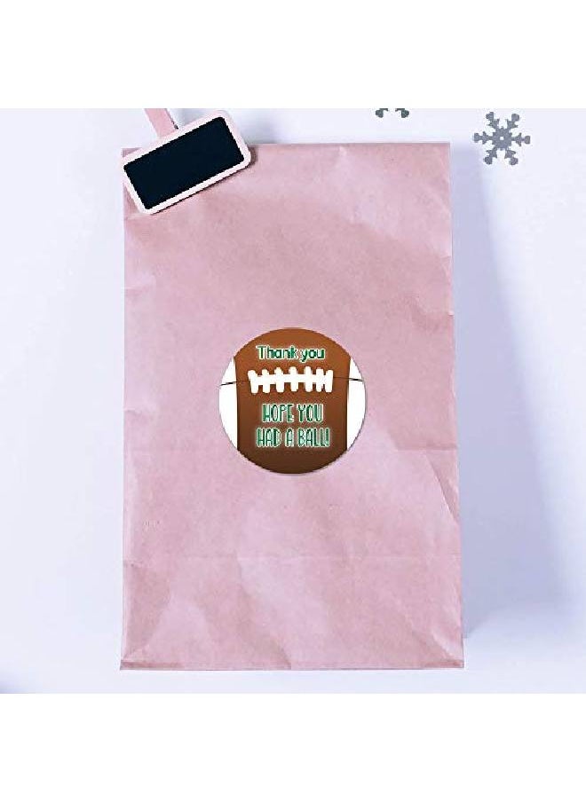 MAGJUCHE - Football Themed Thank You Stickers 40 2 Inch Baby Shower Birthday Party Favor Sticker Labels - Image 1