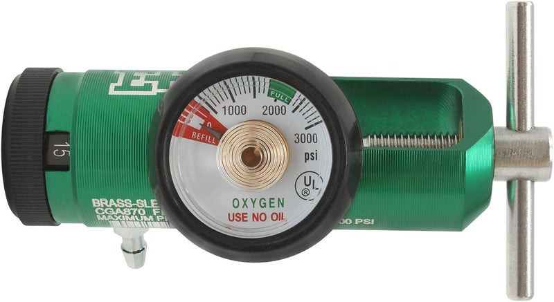 Ever Ready First Aid Oxygen Regulator CGA870 Gauge Flow Rate with Wrench Key 015LPM - Image 1