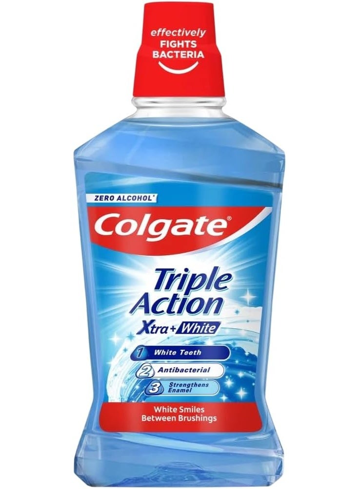 Colgate Extra White Triple Action Mouth Rinse, 500m
