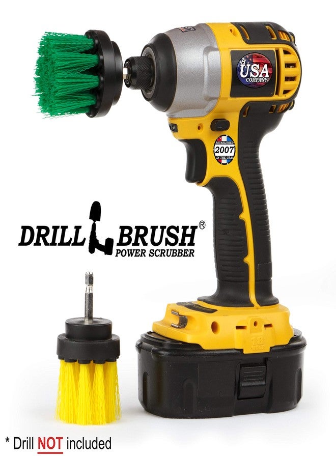 Drillbrush Cleaning Supplies - Kitchen Pot - Cleaner - Drill Brush - 2-inch Diameter, Long Bristle Spin Brush Set - Bathroom Accessories - Shower Curtain - Bath Mat - Baby Bath Tub - Scrubber - Calcium - Rust - Image 4