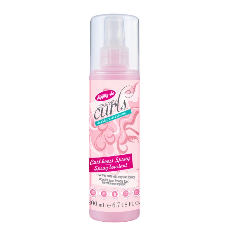 Dippity Do Curl Boost Spray  Weightless LeaveIn Spray for FrizzFree Shiny Bouncy Curls  Wheat Protein and Silk Amino Acids  200 mL67 fl oz