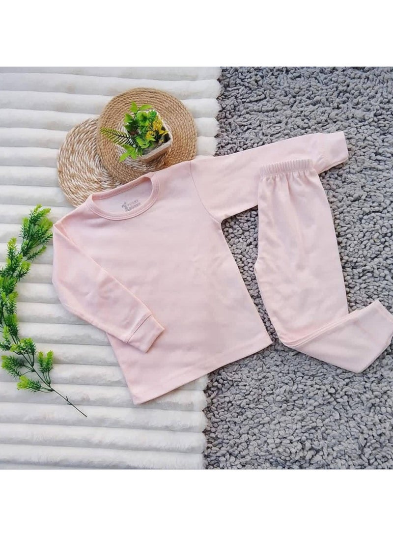 فاني باني باك يحتوي علي 2 طقم دفاية بوبره داخلية من قطعتين فاتلة بكم و بنطلون قطن - Image 5