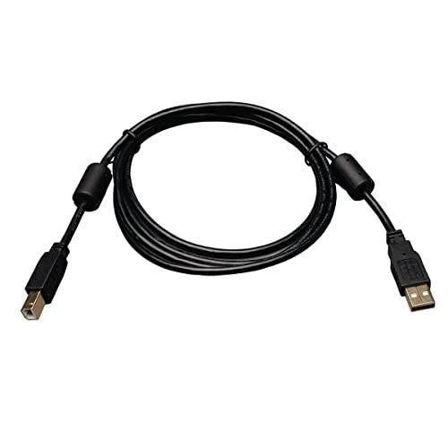 Tripp Lite USB 2.0 Hi-Speed A/B Cable with Ferrite Chokes (M/M) 3-ft. (U023-003) - Image 5