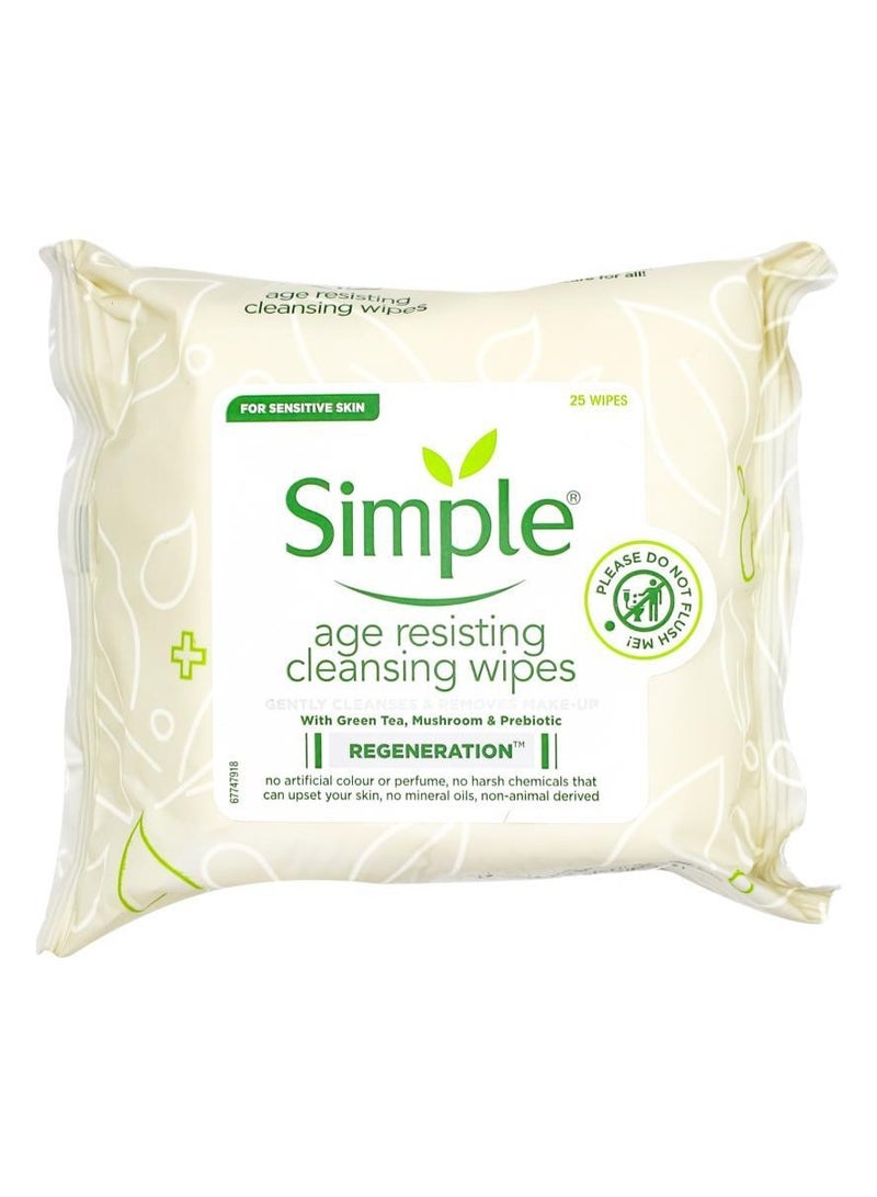 simple مناديل تنظيف مقاومة للشيخوخة 25 حزمة - Image 1