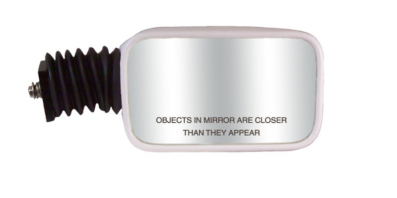 CIPA 11121 PWC Sport Universal 3.5" x 5.375" Wing Mirrors (White) - Image 3