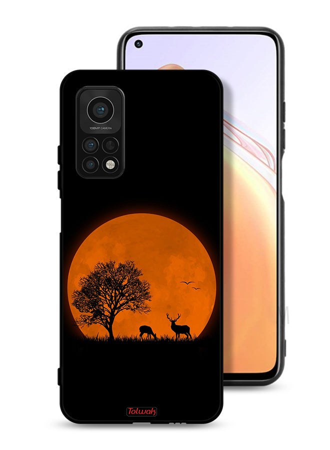 Tolwak Xiaomi Mi 10T 5G Protective Case Cover Evening Moon Art - Image 1