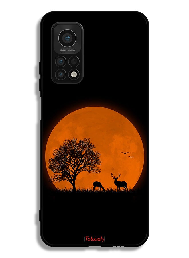 Tolwak Xiaomi Mi 10T 5G Protective Case Cover Evening Moon Art - Image 2