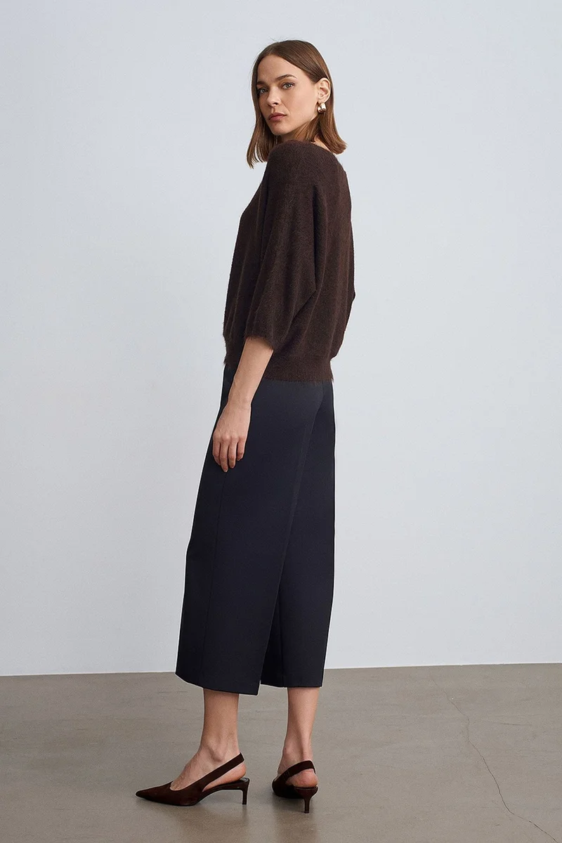 Dilvin Coffee Brown DILVIN Women's Wool Blend Sweater for Women | Best Price UAE