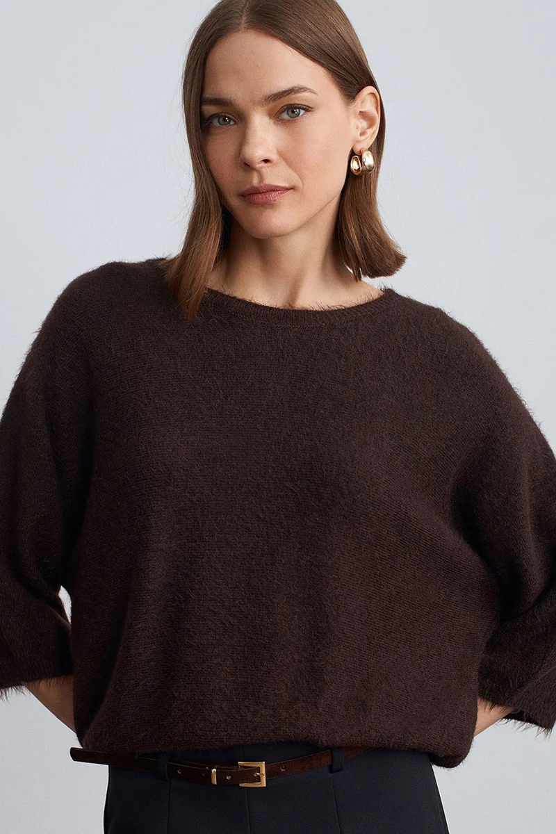DILVIN Women's Wool Blend Sweater