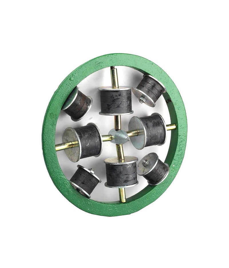 Lovely Round Hopper Magnet 9 x 9inch Multicolour 8 Pieces - Image 2