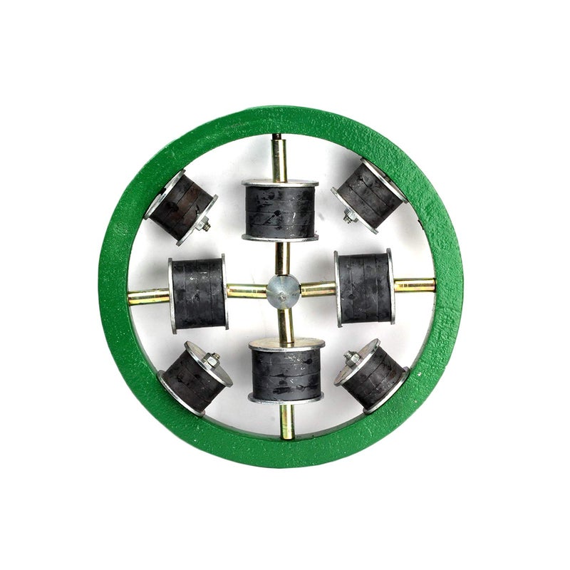 Lovely Round Hopper Magnet 9 x 9inch Multicolour 8 Pieces - Image 1