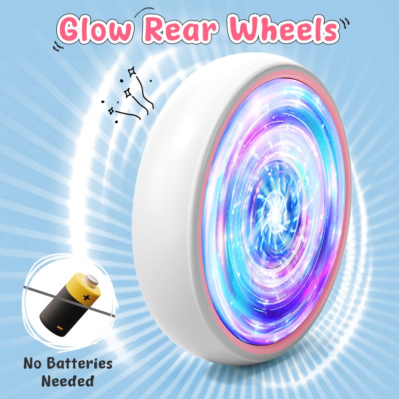 Ridego Colorful Lighting Baby Balance Bike for 1 Year Old Girls Gifts,Toddler Toys for 12-24 Month with Music,4 Silence Wheels Baby Walker,Toddler First Bike for 12-24 Month Birthday Toys Gifts - Image 3