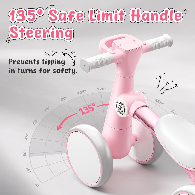 Ridego Colorful Lighting Baby Balance Bike for 1 Year Old Girls Gifts,Toddler Toys for 12-24 Month with Music,4 Silence Wheels Baby Walker,Toddler First Bike for 12-24 Month Birthday Toys Gifts - Image 4