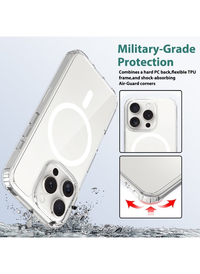 NIBEMINENT The Photo Button Is Transparent Protection Case With Magsafe For iPhone 15 Pro, Clear - Image 2