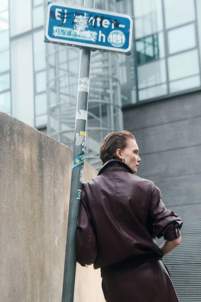 H&M Oversized coated jacket