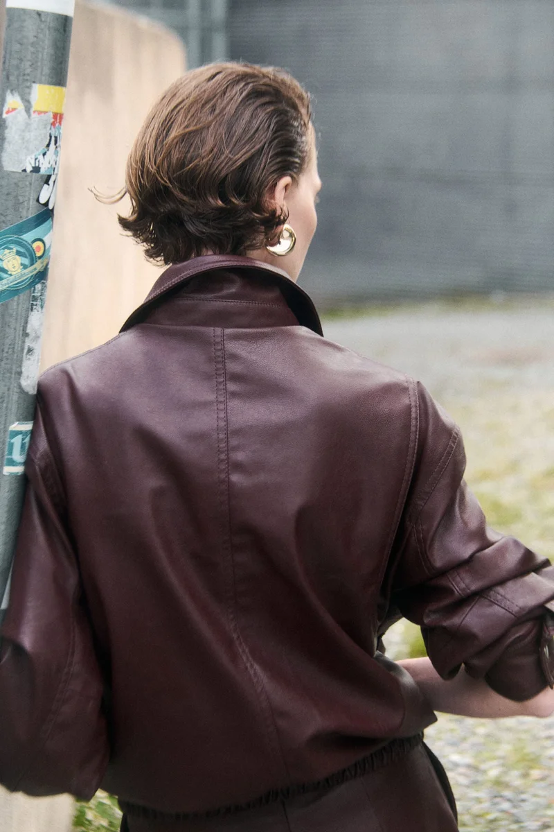 H&M Oversized coated jacket