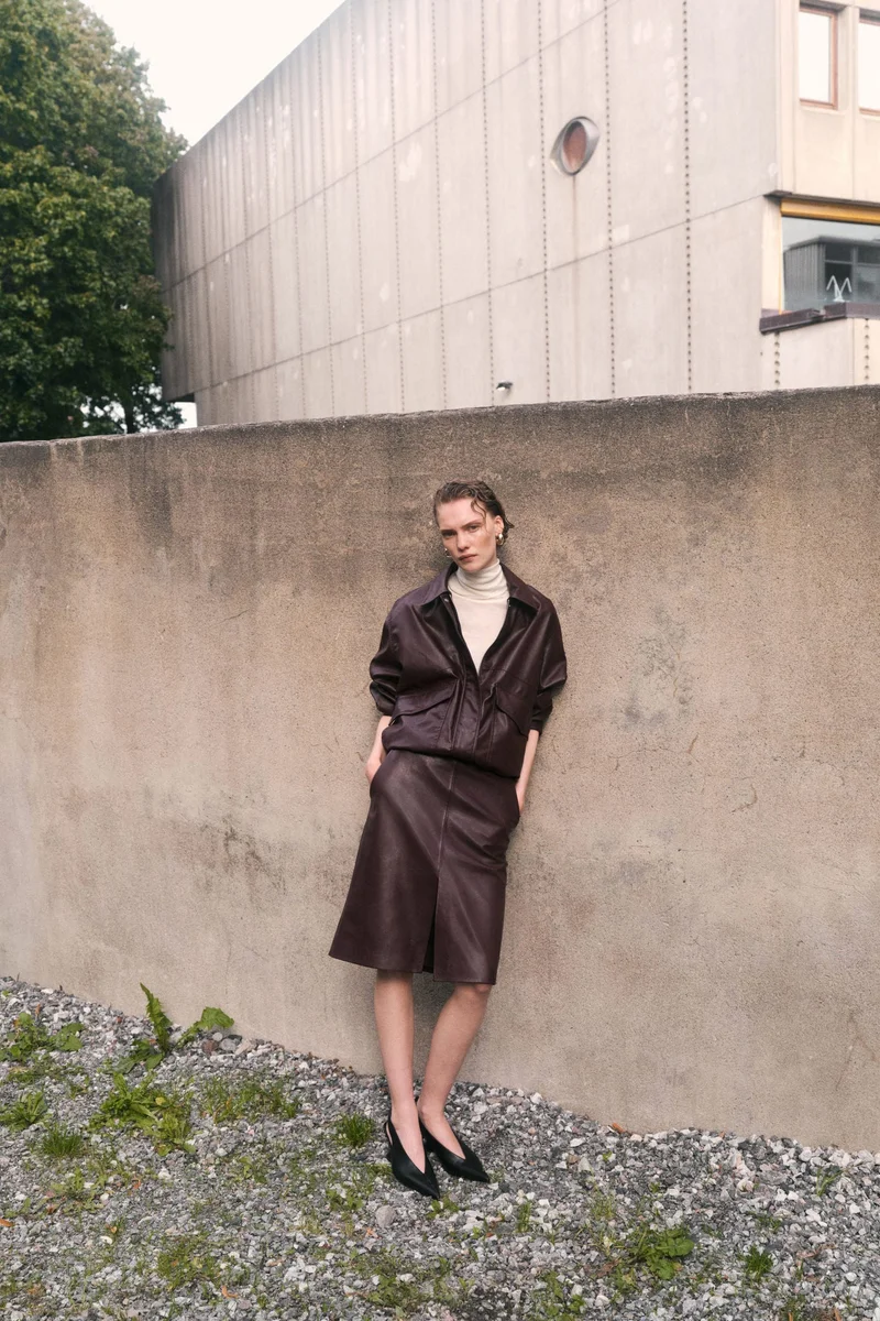 H&M Oversized coated jacket