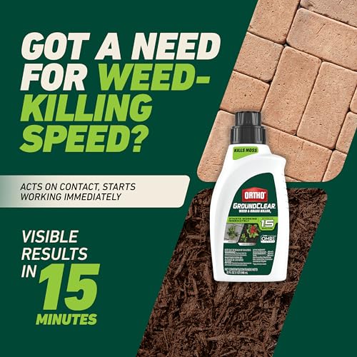 Ortho GroundClear Weed and Grass Killer2 Concentrate, Kills Dandelions, Chickweed, Crabgrass, Moss and More in Patios and Landscapes, OMRI Listed, 32 fl. oz. - Image 3