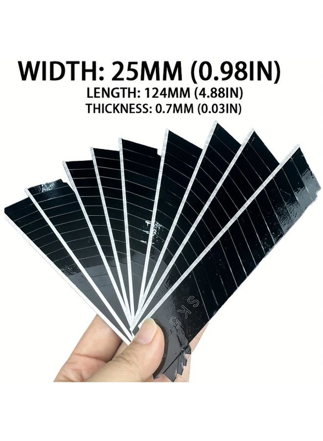 10 Pcs Heavy Duty 25mm Retractable Craft Blades For DIY And Carpentry - Image 5
