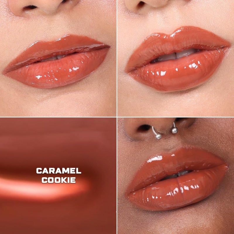 Kiro Ceramide Drip Tinted Lip Glaze - Caramel Cookie, 2g | Hydrating Gloss Balm with Ceramides & Squalane | High-Glaze Finish, Nourishing & Vegan Lip Care - Image 3