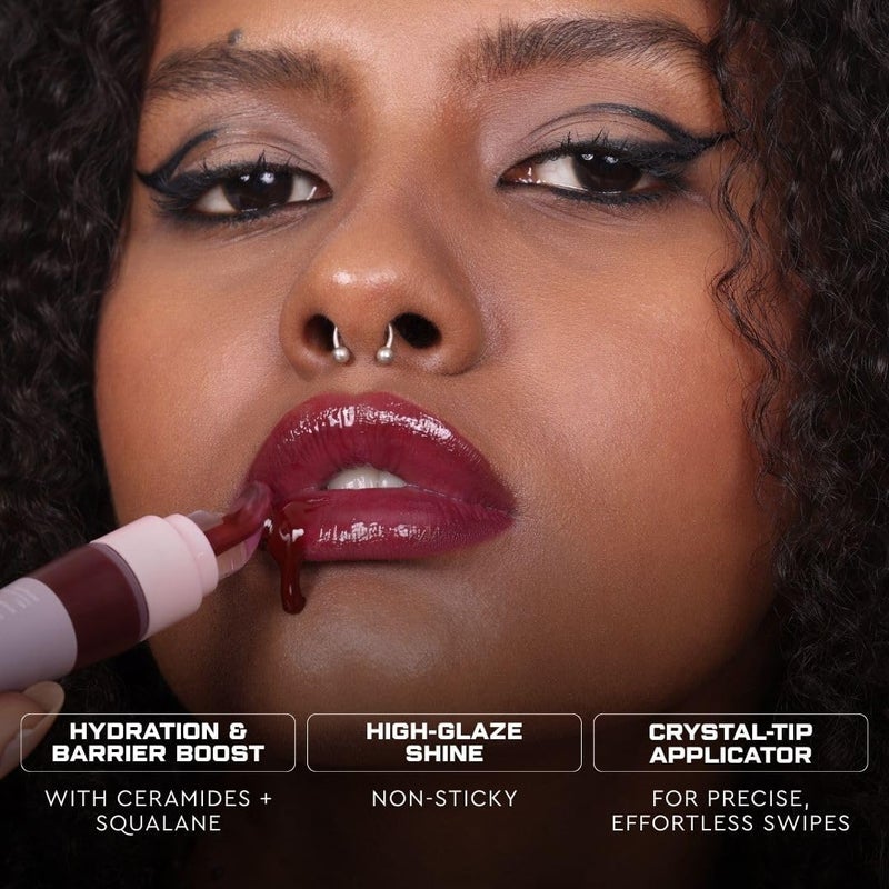Kiro Ceramide Drip Tinted Lip Glaze - Caramel Cookie, 2g | Hydrating Gloss Balm with Ceramides & Squalane | High-Glaze Finish, Nourishing & Vegan Lip Care - Image 4