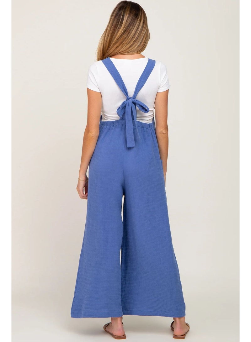 bellanina Stylish Maternity Wide-Leg Jumpsuit - Image 2
