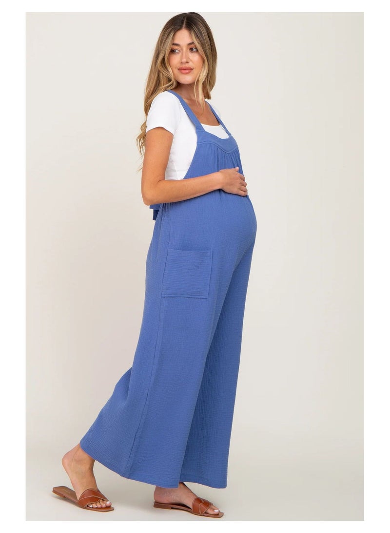 bellanina Stylish Maternity Wide-Leg Jumpsuit - Image 3