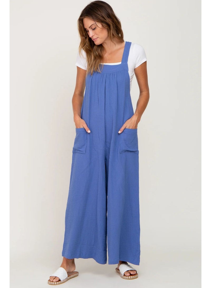 bellanina Stylish Maternity Wide-Leg Jumpsuit - Image 1
