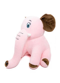 Toto Toys Cute Elephant Super Soft Stuffed Plush Toy For Kids,Boys & Girls -Pink And Brown Size 27 cm  - Image 3