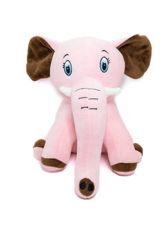 Toto Toys Cute Elephant Super Soft Stuffed Plush Toy For Kids,Boys & Girls -Pink And Brown Size 27 cm  - Image 1