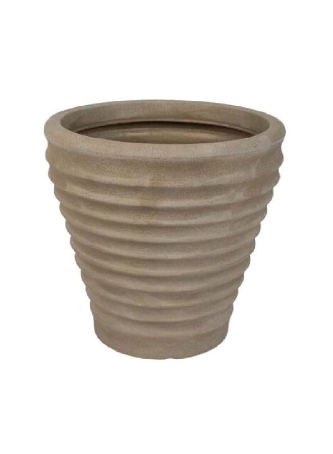 ستراتا أصيص زرع مغربي أنيق مقاوم للعوامل الجوية، حجر 41×43×43 سم GN563-STN