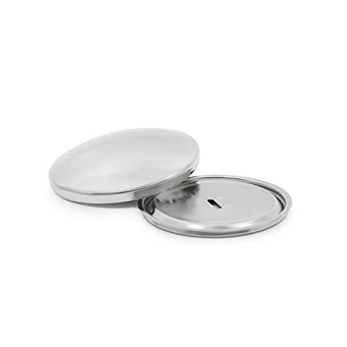 Dritz 213-75 Half Ball Cover Buttons, Size 75 (1-7/8-Inch), 2-Sets, Nickel - Image 2